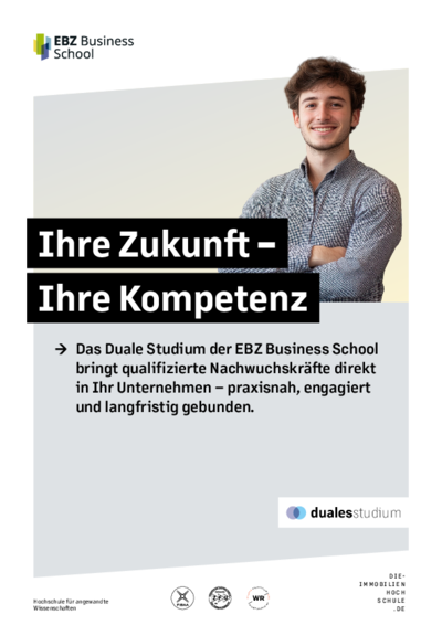 Infomaterial duales Studium Praxispartner